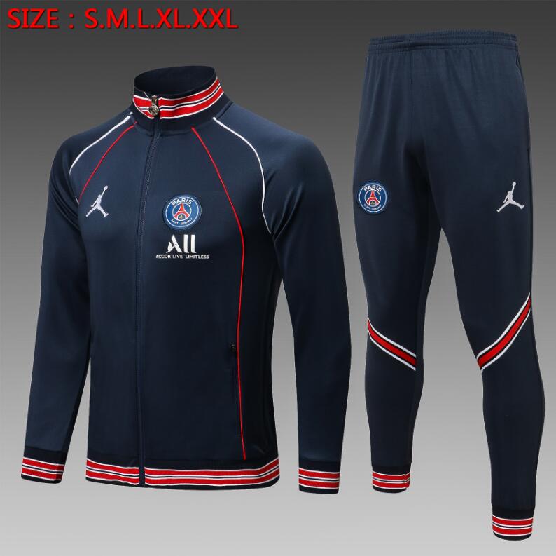 tuta con mezza zip paris saint germain 2021-2022 albicocca